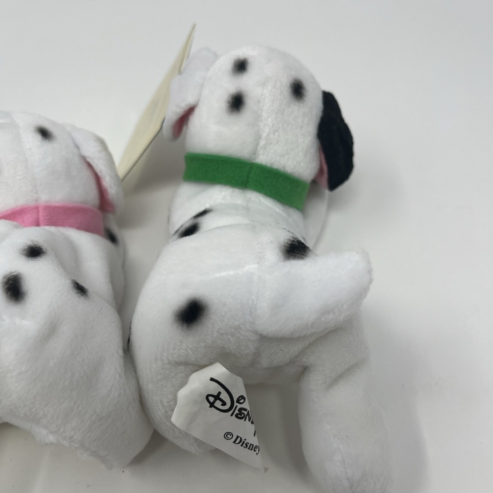 Disneyland Paris Mini Peluche Patch Lucky Penny Vert 101 Dalmatian's Plush Lot 3 - Picture 12 of 12